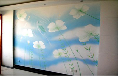 安庆画墙绘怎么画好白云的蓬松感？