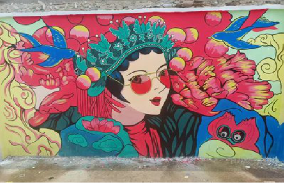 安庆墙体彩绘-网红墙